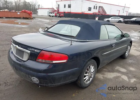 2003 Chrysler Sebring Limited z USA, uszkodzony, nr VIN 1C3EL65R93N525870